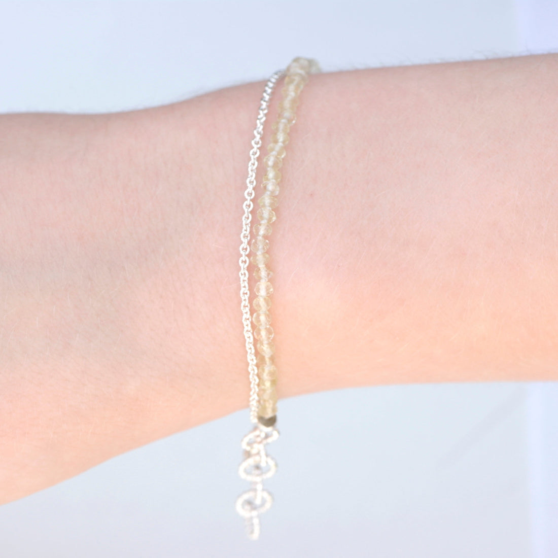 zilveren Vermeer armband met citroenkwarts