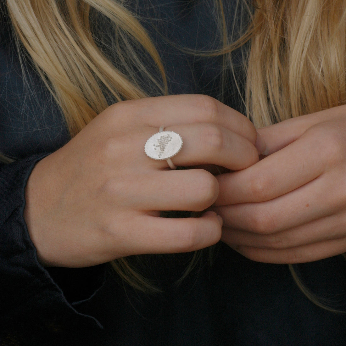 duifje ring zilver-Hester Zagt