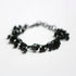 swarovski armband zwart gehaakt zilver - Hester Zagt