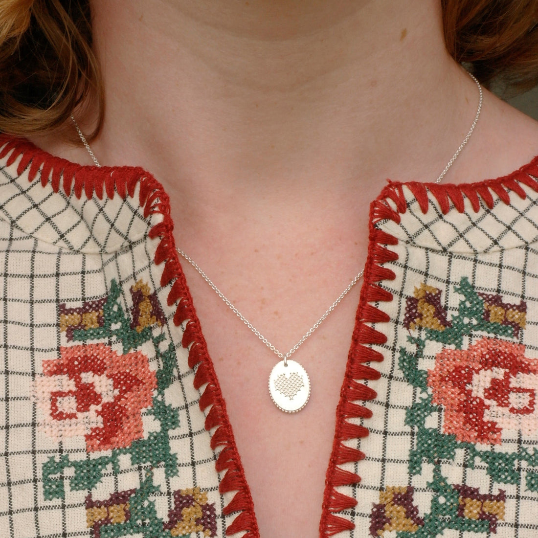 hartje ketting zilver-hester zagt