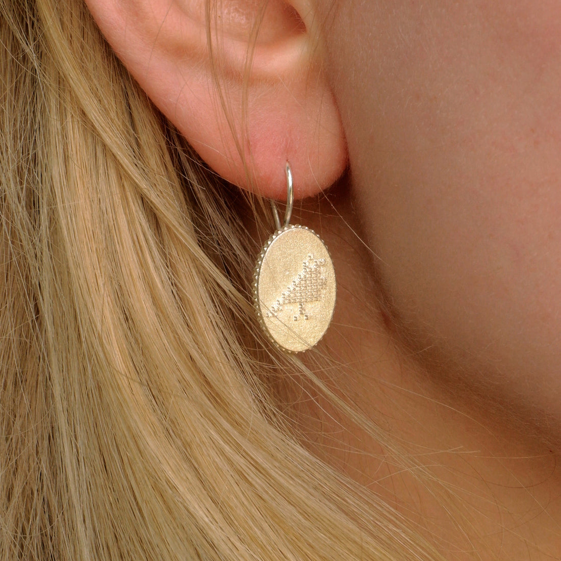 oorbel duifje zilver-Hester Zagt