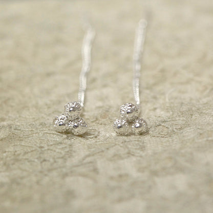 Silver earrings with pearls – inspired by fine lacework x Rijksmuseum