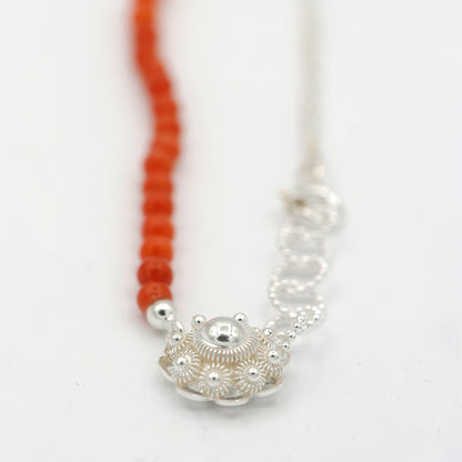 Red coral necklace grandma&