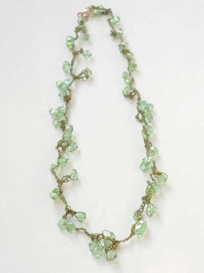 swarovski collier lichtgroen s55 - Hester Zagt