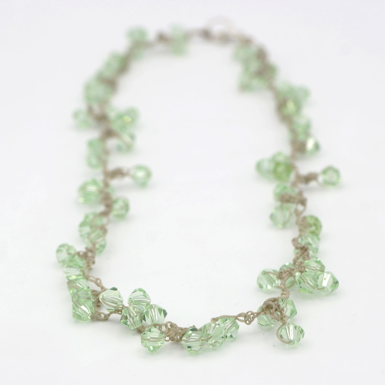 swarovski collier lichtgroen s55 - Hester Zagt